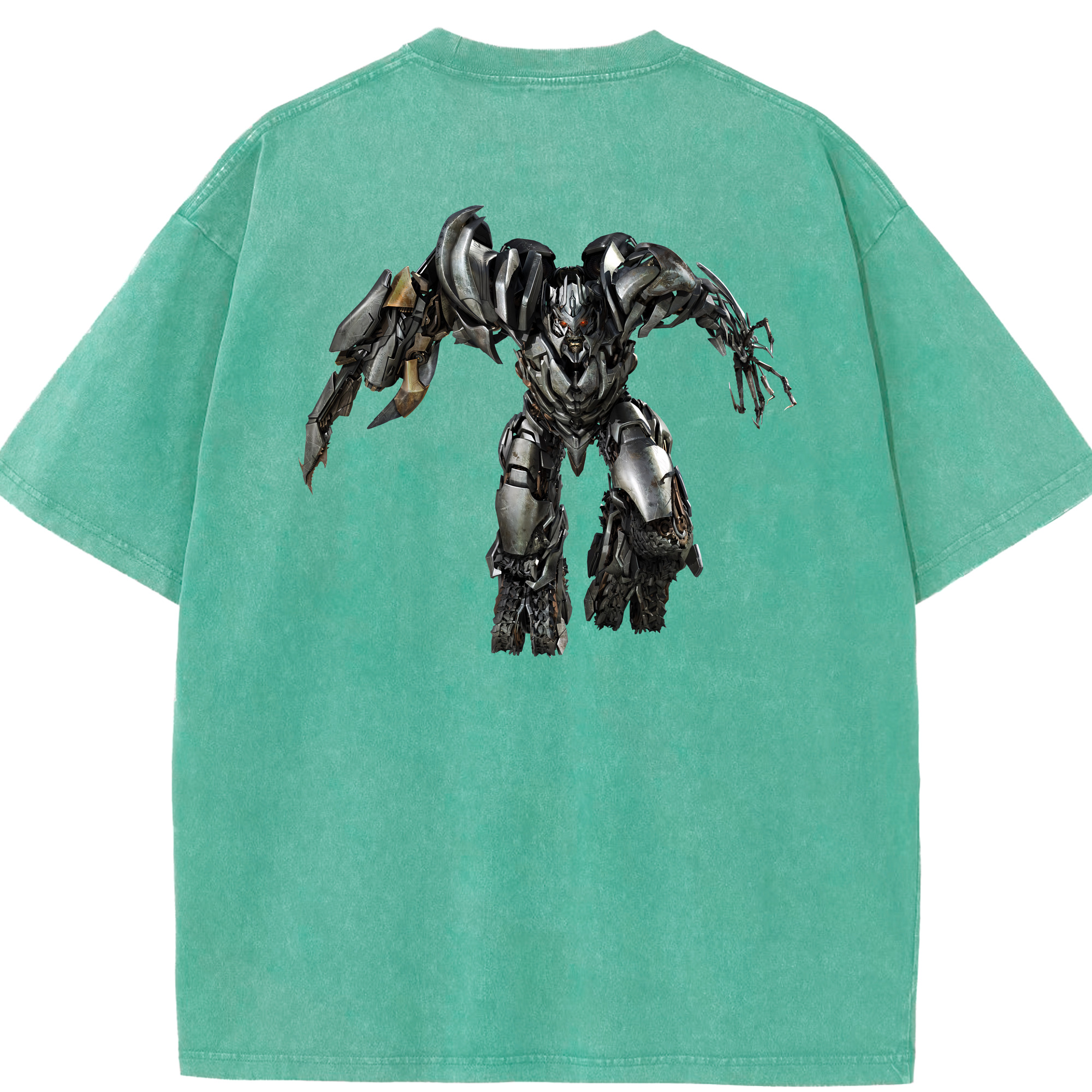 （画像用） Transformers トランスフォーマー 綿100% ヴィンテージ風 半袖Tシャツ（背面プリント）